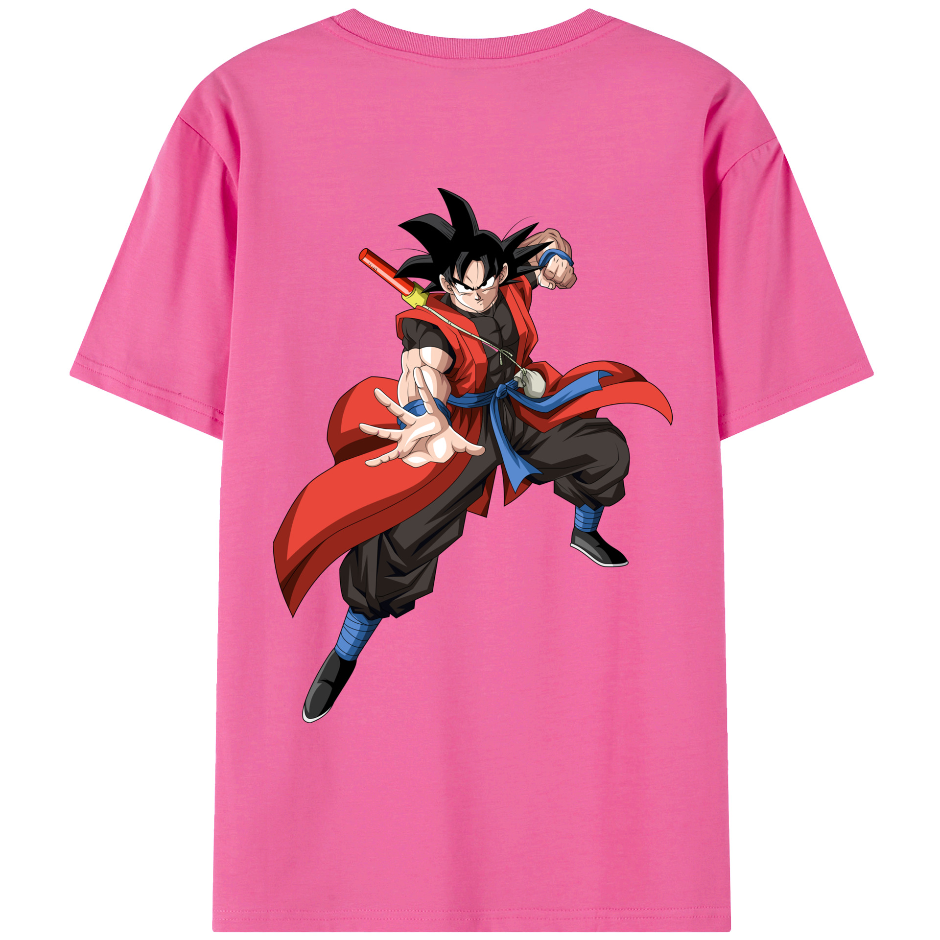 （画像用） ドラゴンボール 孫悟空（そん ごくう）Son Goku カカロット DRAGON BALL Kakarotto レディース半袖Tシャツ(バックプリント)